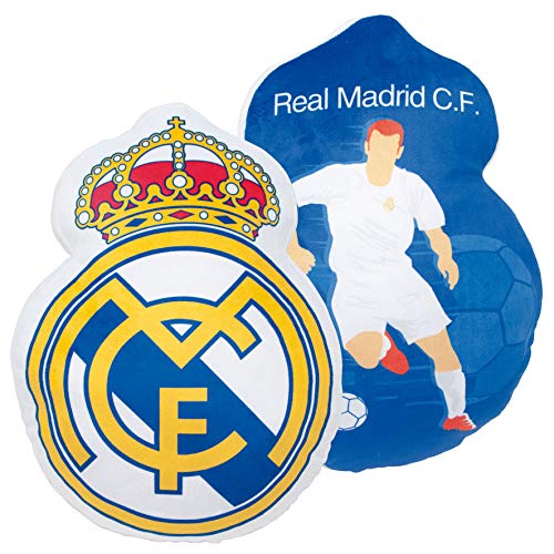 ARDITEX Real Madrid CF Kissen mit Wappen für Sofa, Bett, Stuhl, 40 x 29 x 3 cm von ARDITEX