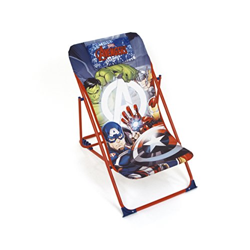 ARDITEX Sessel von Garten/Strand verstellbar und faltbar für Kinder unter Lizenz Avengers aus Metall Maße: 43 x 66 x 61 cm, Stoff, 61 x 43 x 66 cm von ARDITEX