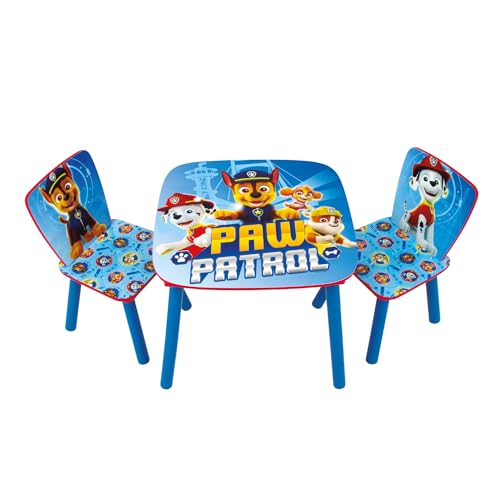 ARDITEX Set aus Tisch und 2 Stühlen aus Holz, Modell Paw Patrol ARDITEX Set aus Tisch und 2 Stühlen aus Holz, Modell Paw Patrol von ARDITEX