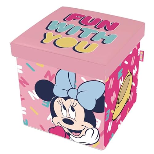 ARDITEX WD14424 Textilsitz, faltbar, 30 x 30 x 30 cm, von Disney-Minnie von ARDITEX