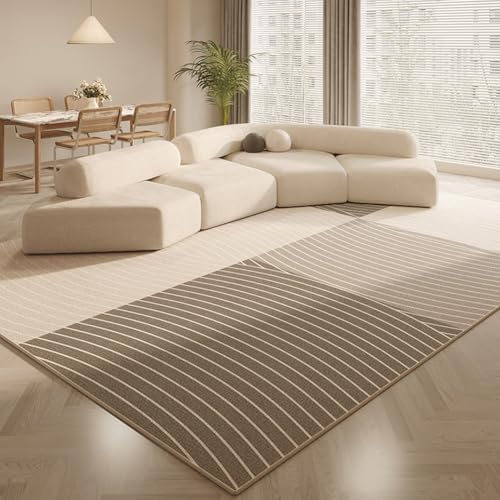 ARE RUG Wohnzimmer Teppich, Moderner Schlafzimmer angenehm weich Kurzflor Teppich mit Anti-Rutsch-Rücken Unifarbendes Design pflegeleicht waschbar Mädchen Schlafzimmer und Kinderzimmer (G,80×160cm) von ARE RUG