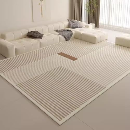 ARE RUG Wohnzimmer Teppich, Moderner Schlafzimmer angenehm weich Kurzflor Teppich mit Anti-Rutsch-Rücken Unifarbendes Design pflegeleicht waschbar Mädchen Schlafzimmer und Kinderzimmer (R,50×80cm) von ARE RUG