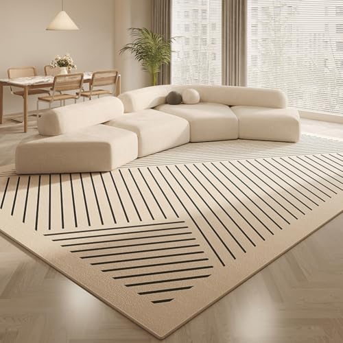 ARE RUG Wohnzimmer Teppich, Moderner Schlafzimmer angenehm weich Kurzflor Teppich mit Anti-Rutsch-Rücken Unifarbendes Design pflegeleicht waschbar Mädchen Schlafzimmer und Kinderzimmer (O,120×200cm) von ARE RUG