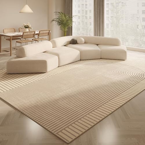 ARE RUG Wohnzimmer Teppich, Moderner Schlafzimmer angenehm weich Kurzflor Teppich mit Anti-Rutsch-Rücken Unifarbendes Design pflegeleicht waschbar Mädchen Schlafzimmer und Kinderzimmer (H,140×200cm) von ARE RUG