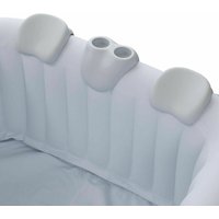 Arebos - 2x Nackenkissen für Whirlpool weiß 100% wasserdicht ergonomisch geformt pu Schaum Whirlpoolzubehör - Weiss von AREBOS