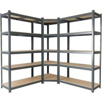 3er Set Schwerlastregal Eckregal Lagerregal Steckregal Kellerregal Regal Anthrazit - Arebos 3er Set Schwerlastregal Eckregal Lagerregal Steckregal Kellerregal Regal Anthrazit - Arebos von AREBOS