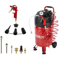 AREBOS 30L Druckluftkompressor Kompressor stehend 1500 W inkl. 13-tlg. Druckluft-Werkzeug-Set Wartungsarm Abschaltautomatik Extra langer Luftschlauch AREBOS 30L Druckluftkompressor Kompressor stehend 1500 W inkl. 13-tlg. Druckluft-Werkzeug-Set Wartungsarm Abschaltautomatik Extra langer Luftschlauch von AREBOS