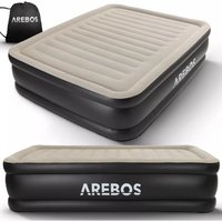Luftmatratze selbstaufblasend G�stebett Bett Matratze Luftbett mit Pumpe Grau / Anthrazit - Arebos von AREBOS