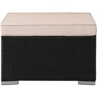 AREBOS Polyrattan Hocker Sitz Ablage In & Outdoor geeignet inklusive Sitzkissen AREBOS Polyrattan Hocker Sitz Ablage In & Outdoor geeignet inklusive Sitzkissen von AREBOS