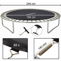 Sprungmatte � 195 cm f�r Trampoline mit � 244 cm 140 mm Federn 48 �sen - Arebos Sprungmatte � 195 cm f�r Trampoline mit � 244 cm 140 mm Federn 48 �sen - Arebos von AREBOS