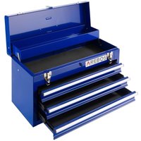 Werkzeugkoffer mit 3 Schubladen & 2 Ablagefächern inkl. Tragegriff & Schnappverschlüssen Einrastfunktion Antirutschmatten Blau - blau - Arebos von AREBOS