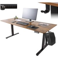 Arebos - höhenverstellbarer Schreibtisch elektrisch 160 x 80 cm mit Memory Funktion von AREBOS