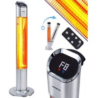 Arebos - 2000 w Stand Heizstrahler Infrarot 24 Std.Timer mit Fernbedienung von AREBOS