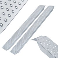 Arebos - 2X Auffahrrampe Motorrad Verladerampe Verladeschiene verzinkter Stahl 200kg pro Stück 400kg pro Paar Auffahrschienen Motorrad atv Quad pkw von AREBOS