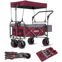 Arebos - Bollerwagen faltbar mit Dach Luxus Handwagen Faltwagen Transportwagen xxl Tasche klappbar bis 100 kg Gerätewagen 360° Vorderräder Inklusive Arebos - Bollerwagen faltbar mit Dach Luxus Handwagen Faltwagen Transportwagen xxl Tasche klappbar bis 100 kg Gerätewagen 360° Vorderräder Inklusive von AREBOS