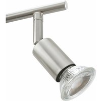 Deckenlampe mit 2 led Strahler 6 Watt - Lampe Beleuchtung Leuchte - Silber - Arebos von AREBOS