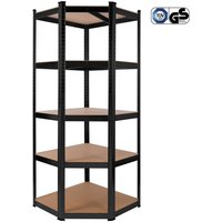 Arebos - Eckregal Schwerlastregal 180 x 70 x 70 cm 875 kg Kellerregal Steckregal Schwarz Arebos - Eckregal Schwerlastregal 180 x 70 x 70 cm 875 kg Kellerregal Steckregal Schwarz von AREBOS