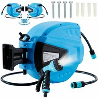Arebos - Gartenschlauchaufroller Gartenschlauch Wasserschlauch Schlauch Blau 30 m von AREBOS