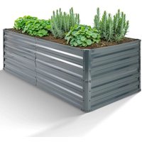 Arebos - Metall Hochbeet 180 x 90 x 79 cm Gartenbeet Pflanzbeet rostfrei Gemüsebeet von AREBOS