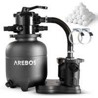 Arebos - Sandfilteranlage mit Pumpe Filteranlage Filterkessel Schwimmbadpumpe 350W Arebos - Sandfilteranlage mit Pumpe Filteranlage Filterkessel Schwimmbadpumpe 350W von AREBOS