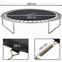 Arebos - Sprungmatte Durchmesser 264 cm für Trampoline mit Durchmesser 305 cm 140 mm Federn 54 Ösen Arebos - Sprungmatte Durchmesser 264 cm für Trampoline mit Durchmesser 305 cm 140 mm Federn 54 Ösen von AREBOS