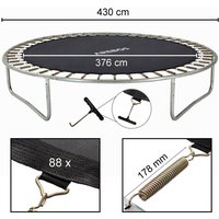 Arebos - Sprungmatte Durchmesser 376 cm für Trampoline mit Durchmesser 430 cm 178 mm Federn 88 Ösen Arebos - Sprungmatte Durchmesser 376 cm für Trampoline mit Durchmesser 430 cm 178 mm Federn 88 Ösen von AREBOS