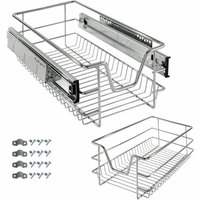 Teleskop Schublade Küchenschublade Korbauszug ausziehbar 30 cm - Arebos von AREBOS