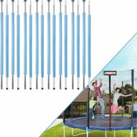 Trampolin Stangen-Set 8x 209cm Ersatzteile für Trampolin mit Schutzkappen - blau - Arebos von AREBOS