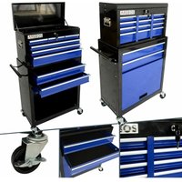 Arebos - Werkstattwagen Werkzeugwagen Rollwagen Werkzeugkiste Toolbox 9 Fächer Arebos - Werkstattwagen Werkzeugwagen Rollwagen Werkzeugkiste Toolbox 9 Fächer von AREBOS