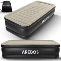 Arebos - Luftmatratze selbstaufblasend Gästebett Bett Matratze Luftbett mit Pumpe Grau / Anthrazit von AREBOS