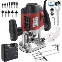 Arebos - Oberfräse Holz Fräse Fräsmaschine Hand Kanten Fräser 1200W inkl.12 Fräser von AREBOS