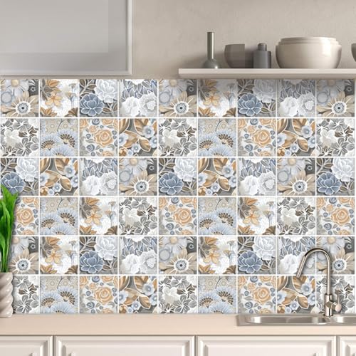 AREDE 32 Stück Fliesenaufkleber Deco Fliesen Kleber für Bad Selbstklebende Fliesendekor Aufkleber Backstein zum Küche Esszimmer Badezimmer Fliesenfolie / 10 x 10 cm / T1016 AREDE 32 Stück Fliesenaufkleber Deco Fliesen Kleber für Bad Selbstklebende Fliesendekor Aufkleber Backstein zum Küche Esszimmer Badezimmer Fliesenfolie / 10 x 10 cm / T1016 von AREDE