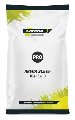 ARENA Rasen Starterdünger 20kg für 650m² I idealer Rasendünger bei Neuanlage, Nachsaat und Rollrasen I Starter 10+15+10 von Arena