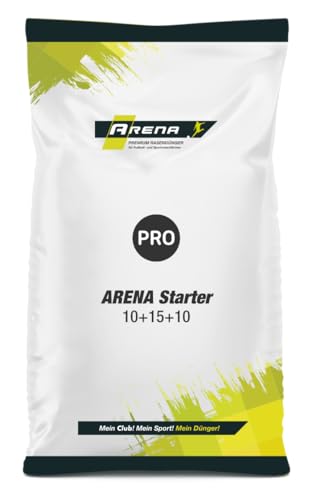 ARENA Rasen Starterdünger 20kg für 650m² I idealer Rasendünger bei Neuanlage, Nachsaat und Rollrasen I Starter 10+15+10 I Starter 10+15+10 von Arena