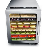 Arendo - Edelstahl Dörrautomat mit Temperaturregler - Timer bis zu 24 h - Dehydrator - Dörrgerät von ARENDO
