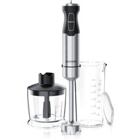 Edelstahl Stabmixer Set - vierflügeliges Messer - Pürierstab - Variabler Geschwindigkeitsregler - Arendo von ARENDO