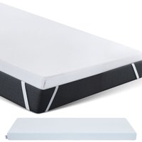 Arensberger Matratzen Topper PREMIUM, 160x200cm, Gelschaum Matratzentopper, waschbarer Bezug, geeignet für Federkern & Schaumstoff Matratzen, Höhe 8cm von ARENSBERGER