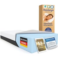 Sara Gelschaum Matratze 160x200 cm – 16 cm nanocell® Gel-Schaum – H3 Härtegrad – Atmungsaktiv – Abnehmbarer Bezug 240g/m² - Arensberger von ARENSBERGER