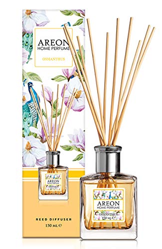 AREON Raumparfüm-Diffusor, 150 ml, OSMANTHUS + 10 Rattanstäbchen von AREON