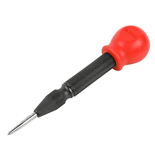 ARES 10022 – Automatischer Körner – 12,7 cm verstellbares federbelastetes Werkzeug – rutschfester gerändelter Griff – langlebige S2-Stahlspitze von ARES