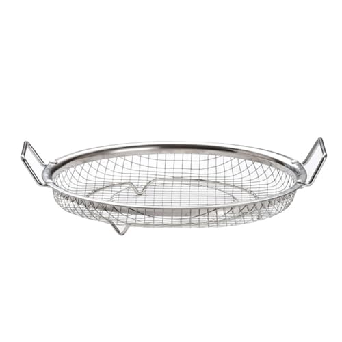 ARFUKA Nudelsieb Edelstahl Küchensieb mit Griffen 19cm Abtropfsieb Seiher Sieb für Nudeln Obst Pasta Spaghetti Pommes Essen Spülmaschinenfes von ARFUKA