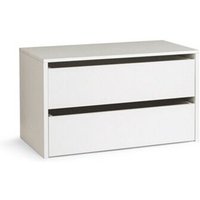 Iperbriko - Holzkommode für Innengarderobe Farbe Weiß cm H.50xL.86,5xP.45 von IPERBRIKO