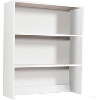 Argonauta - Aufsatz-Bücherregal für Schreibtisch 2 Regale Esche weiß H.105x90x29cm von ARGONAUTA