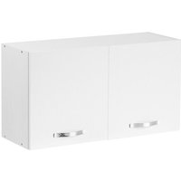 Iperbriko - Hängeschrank mit 2 Küchentüren in Esche weiß, 90x32xh49 cm von IPERBRIKO