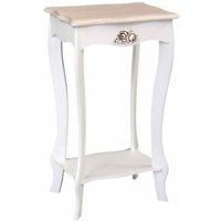 Argonauta - Nachttisch in Weiß und Beige mit langen Beinen 1 Ablage 40x30xh.70 cm von ARGONAUTA