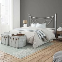 Doppelbett aus Eisen mit Bettrahmen aus Eisen tulip Weiß 166x202x h117 cm Doppelbett aus Eisen mit Bettrahmen aus Eisen tulip Weiß 166x202x h117 cm von ARGONAUTA