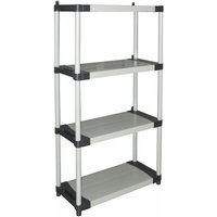 Regal Regalsystem grau in Harz 4 Fachböden ab h 85 cm Schuhablage von IDRALITE