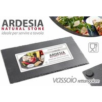 X12 Flaches Schiefer-Tablett 40 x 20 cm für Zuhause, Pubs oder Restaurants von ARGONAUTA