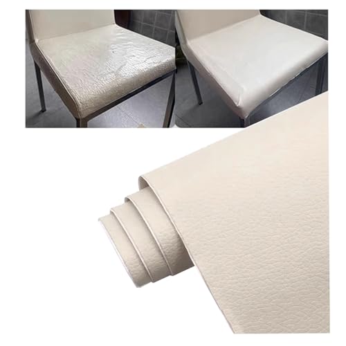 Kunstleder Selbstklebend Beige Lederflicken For Möbel, Selbstklebender Lederreparaturflicken For Autositz, Couch, Sofa, Boot, Sitz, Stuhl, Handtasche(200x100 cm/78.7x39.4 in) von ARHEORMUH