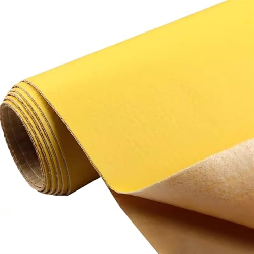 Kunstleder Selbstklebend Leder Reparatur Patch Für Couches, Schneidbare Selbstkleber Große Faux Leder Patches Tape Kit Für Möbel(Yellow) von ARHEORMUH